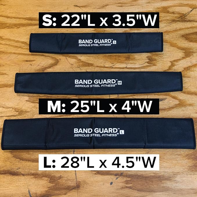 Serious Steel Fitness Band Guard - Protective Sleeve for Resistance Bands (Bands NOT Included) Protect Your Resistance Bands from The Ground, Concrete and Sharp Edges
