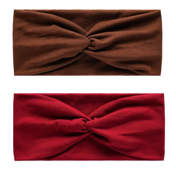Elastic Knotted Headbands for Women Criss Cross Head Bands for Women's Hair Non Slip Boho Wrap Twisted Hair Accessories