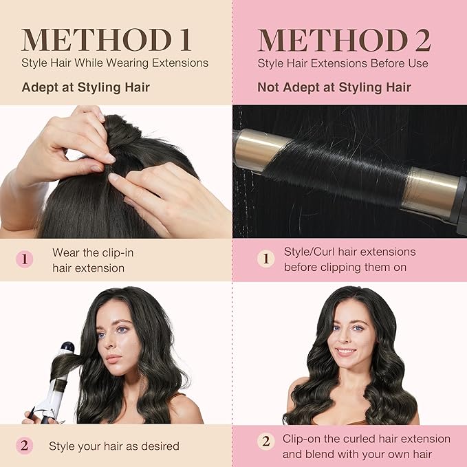 GOO GOO Clip in Hair Extensions Real Human Hair, Remy Human Hair Extensions Clip ins for Women, Natural Human Hair, 24inch 120g 7Pcs, 1C Mocha Brown