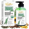 USDA Organic Rosemary Hair Growth Shampoo For Thickening, Regrowth & Strengthening for Men & Women with Biotin, Scalp DHT Blocker Saw Palmetto For Thinning Hair Loss 10 Fl. Oz- Fragrance Free