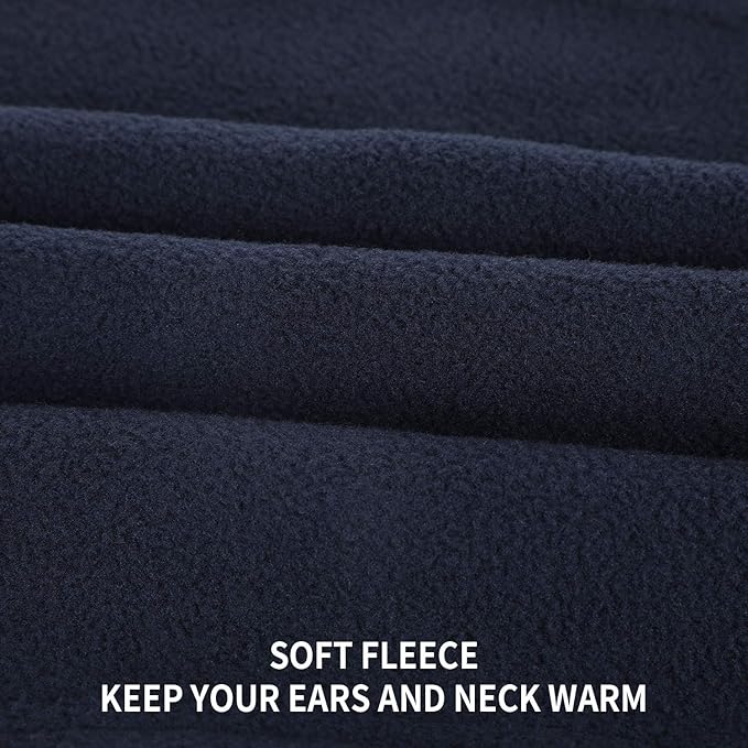 BBTO 6 Pieces Fleece Ear Warmers Headband Winter Neck Gaiter