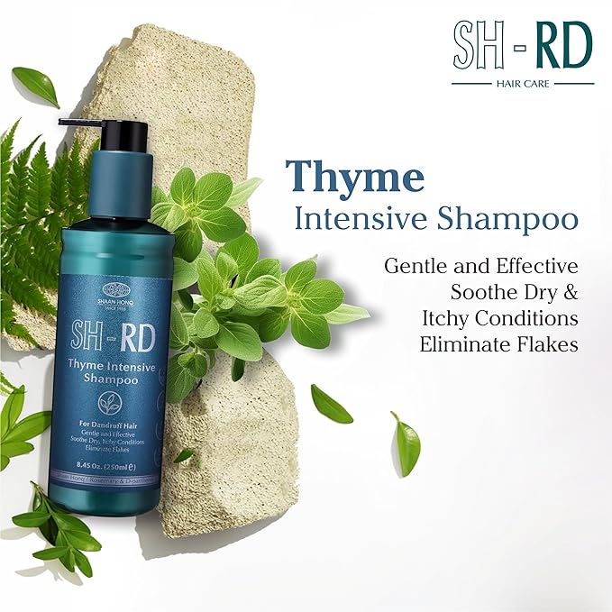 SH-RD Thyme Intensive Shampoo for Itchy Scalp and Dandruff Relief | 1% Zinc Pyrithione Added | Soothing, Rebalancing Scalp Condition - 16.9oz/500ml