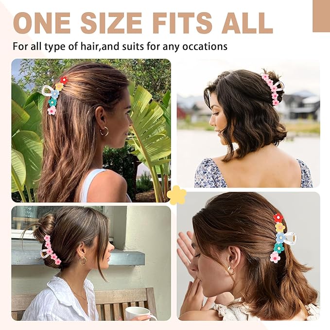 Hair Claw Clips for Women,2Pcs Large Non-Slip Metal Sparkly Butterfly Hair Clips Strong Hold Hair Accessories for Thin & Thick Hair