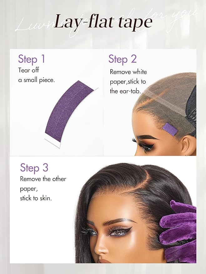 LUVME HAIR 13X4 Lace Wig NatureMAX™ PartingMax Lace 10 Inches Bob Wigs Lace Front Wigs Human Hair Pre Cut Plucked Flexi-Fit Drawstring Cap Lace Frontal Glueless 12 Inches Natural Black Color