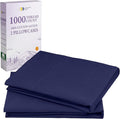 California Design Den King Pillow Cases Set of 2-1000 Thread Count Sateen, Soft and Thick 100% Cotton King Size Pillow Cases, Durable - Navy Blue