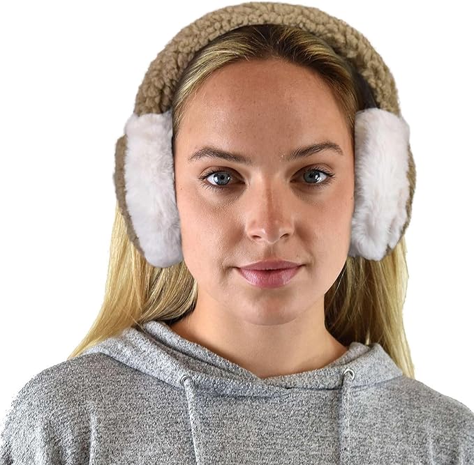 C.C Soft Winter Warm Adjustable Headband Ear Warmer Earmuffs