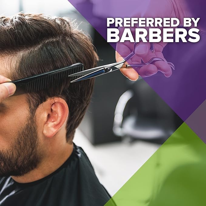 MARS Wellness 4 Piece Professional Comb Set Black BULK 20 Pack - USA MADE - Fine Pro Tail, Dresser Hair Comb Styling Comb - for Men Women - Parting Teasing and Styling