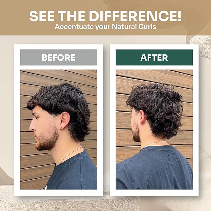 Del Océano Hair Styling Sea Clay - Strong Hold, Matte Finish, Nourishing Formula Hair Clay for Men, Ideal for Hairstyling Medium, Messy, Fine Thinning Hair Styles, 2.7 oz