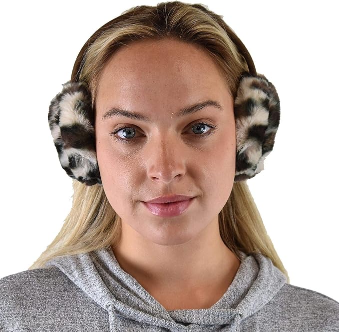 C.C Soft Winter Warm Adjustable Headband Ear Warmer Earmuffs