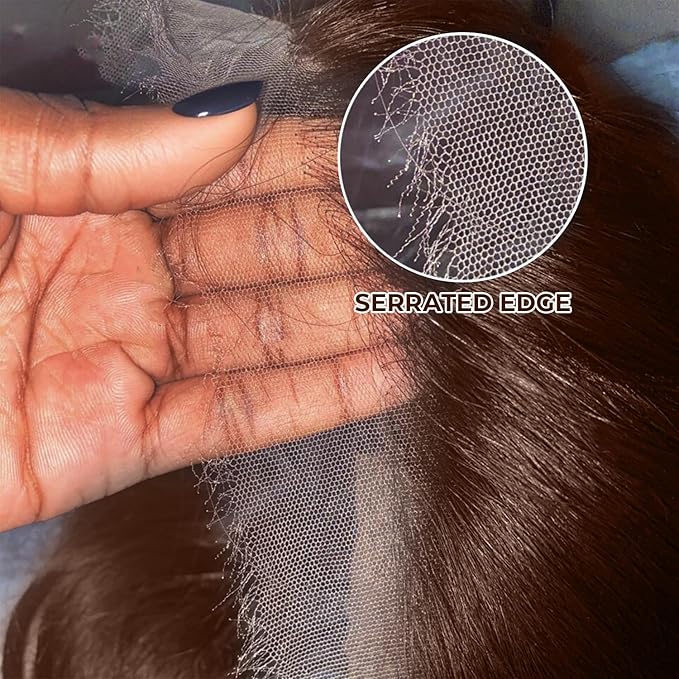 250% Density 32 Inch13x6 FULL SKINLIKE HD Chocolate Brown Deep Curly lace front wigs Pre Plucked Real 0.10mm Ultra-thin Invisible Water Wave HD Lace Front Wigs Human Hair Small Knots Full Virgin Hair