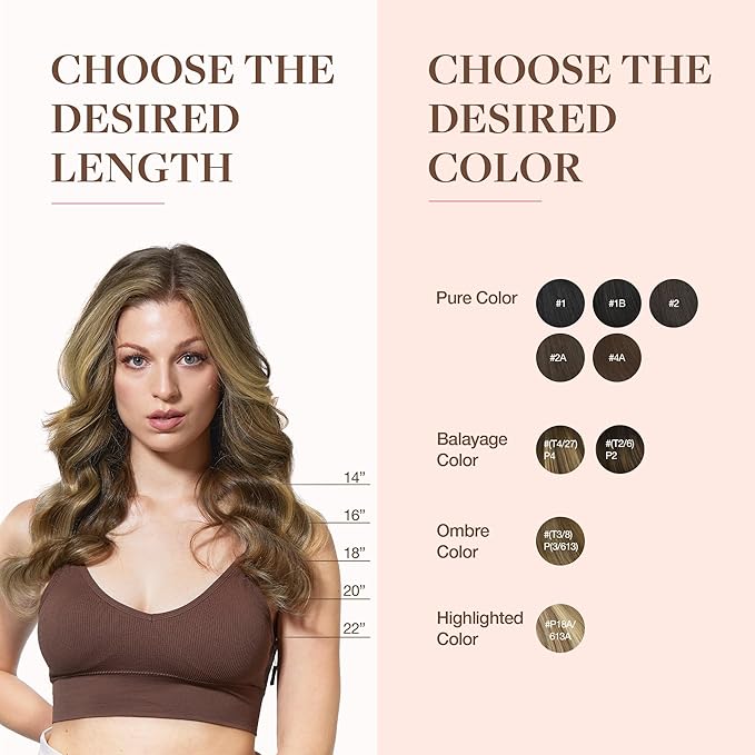 GOO GOO Clip in Hair Extensions Real Human Hair, Remy Human Hair Extensions Clip ins for Women, Natural Human Hair, 22 Inch 140g 7Pcs, 3/8/613 Balayage Walnut Brown to Ash Brown and Bleach Blonde