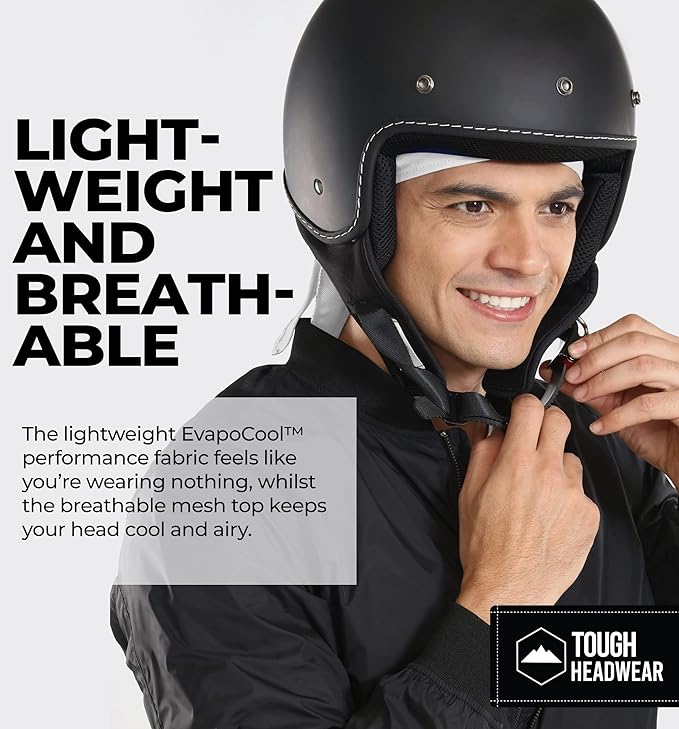 Cooling Helmet Liners - Do Rag Skull Caps for Men - Cooling Head Wraps, Hard Hat Liner - Motorcycle Pirate Bandana