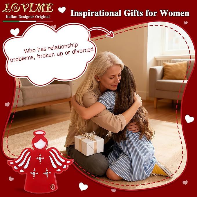 Inspirational Gifts for Women Girls "Guardian Angel" Premium Acetate French Hair Barrette Clip, Unique Cute Birthday Gifts, Christmas Wishing Well Anxiety Relief Christian Gifts With Gift Box