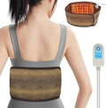 Infrared Heating Pad, Far Infrared Natural Jade Heating Pad, Auto Shut Off, Adjustable Temperature, Gifts for Women/Men/Dad/Mom (Brown, Belt28)