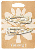 Hair Clip, 2Pcs 2.4Inch Rhinestone Hair Clips, Gold Hair Clips, Rhinestone Hair Accessories, Hair Barrettes for Women Girls Bridal, Wedding, Party, Prom