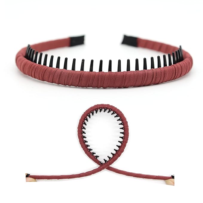teeth comb headbands for women with hair hairbands fashion hair accessories Non-slip head bands ladies (4 color)