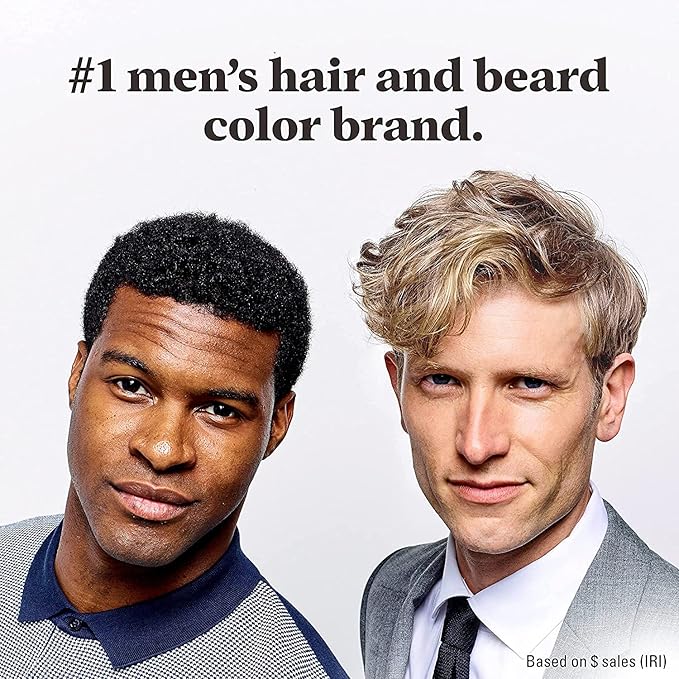 Just For Men Easy Comb-In Color Mens Hair Dye, Easy No Mix Application with Comb Applicator - Darkest Brown, A-50, Pack of 3