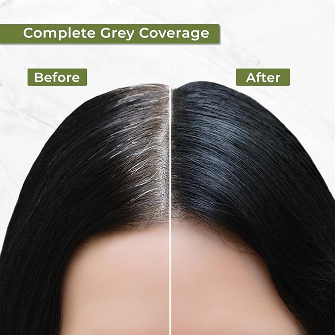 Indus Valley Natural Organic Damage Free Gel Hair Color | Organic Hair Dye, Ammonia Free, Vegan & Cruelty Free | Up to 100% Gray Coverage, Long Lasting Results |Dark Brown 3.0 (20gram+200ml)