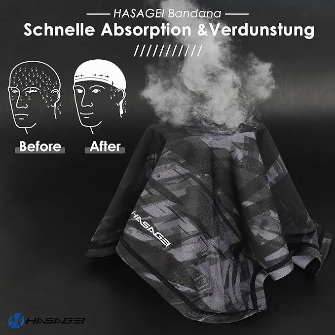 Bandanas Skull Caps for Men, Women Breathable Neck Gaiters, Sweat Wicking Do Rags Head Wraps, Helmet Liner Durag