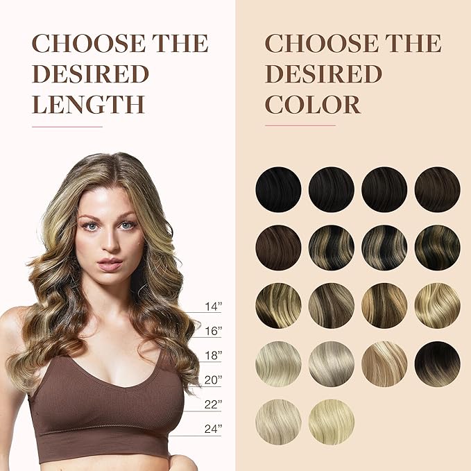 GOO GOO Clip in Hair Extensions Real Human Hair, Remy Human Hair Extensions Clip ins for Women, Natural Human Hair, 24inch 160g 7Pcs, 5A/90/16F Bahamian Balayage