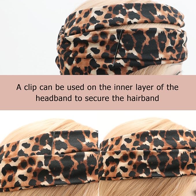 DRESHOW 8 Pack Headbands for Women Yoga Knotted Headbands Elastic Criss Cross Hair Accessories Sports Head Wrap Non Slip