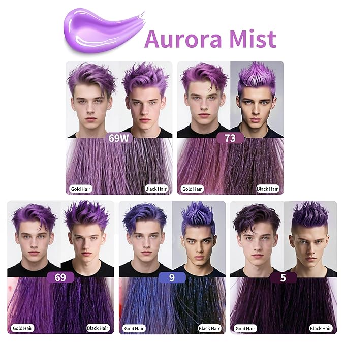 Temporary Hair Color Wax for Men or Women - SUPIYA Washable Purple Hair Wax Color Dye for Kids, All-Day Hold Disposable Hair Wax for Party, Cosplay & Daily (Velet Color #69)
