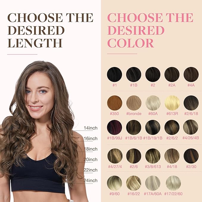 GOO GOO Tape in Hair Extensions Human Hair, 1D/2C/4E Chocolate Dip Color Melt, 10inch 30g 20pcs, Skin Weft Seamless Invisible, Silky Straight with Thick Ends, Remy Human Hair