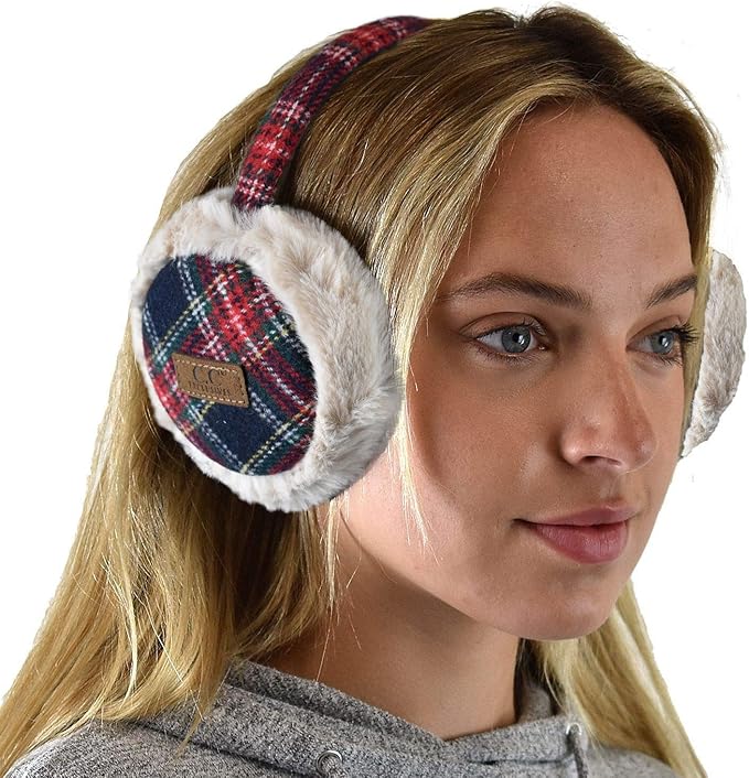 C.C Soft Winter Warm Adjustable Headband Ear Warmer Earmuffs
