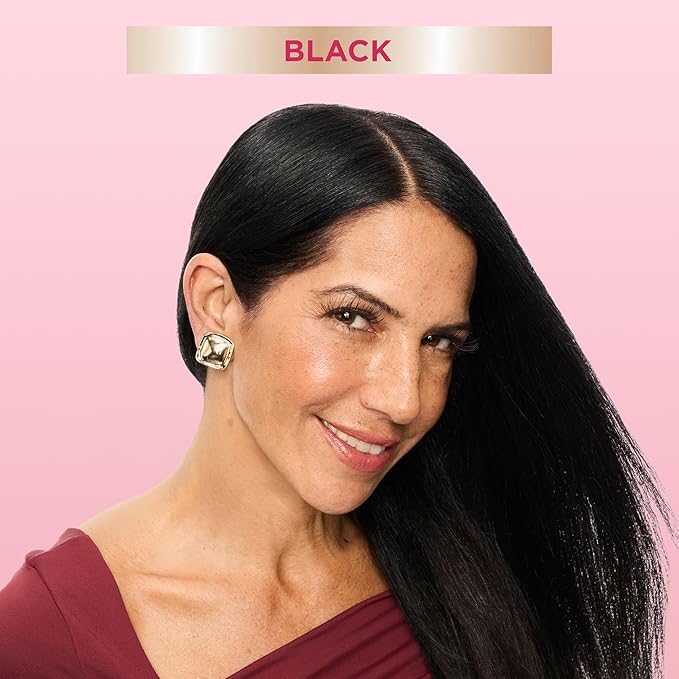 Garnier Color Sensation Color Retouch, Demi Permanent Hair Dye for Roots with 100% Gray Coverage, Black Hair Dye 1.0, Pack of 6
