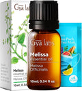 Gya Labs Melissa Essential Oil - 0.34 Fl Oz - for Hair, Skin, Diffuser, Aromatherapy & DIY Candle Making Scent