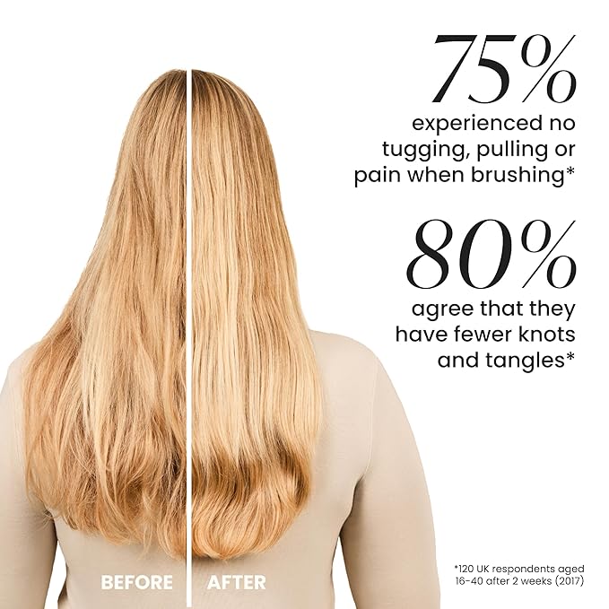 Tangle Teezer Ultimate Detangler Hairbrush, Eliminates Knots & Reduces Breakage, Mini Hair Brush for Travel, Small Hands & All Hair Types, Oat Cream