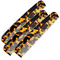 Giorgio G31 Fine Tooth Comb and Wide Tooth Hair Comb, Hair Styling Comb for Men, Grooming Hair Combs for Women, Mens Beard Care Combs for Detangling and Styling, Handmade Saw-Cut and Hand Polished