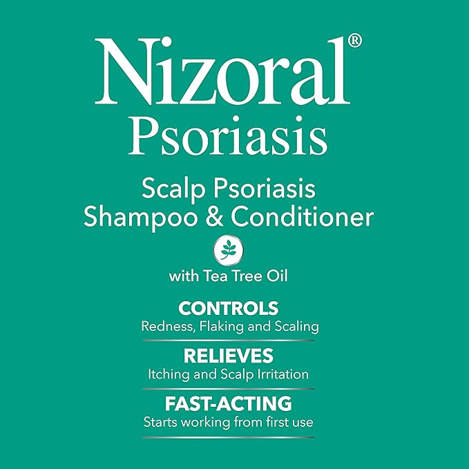 Nizoral Psoriasis Shampoo & Conditioner - Effective Scalp Psoriasis Treatment, 11 Ounce