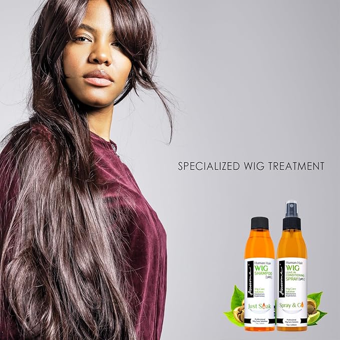 Awesome Synthetic & Human Wig Leave in Conditioner Spray, pH6 & pH5 Premium Set of 2, Moisturizes, Revitalizes for Synthetic & Human Wigs, Get the Best of 2 Worlds