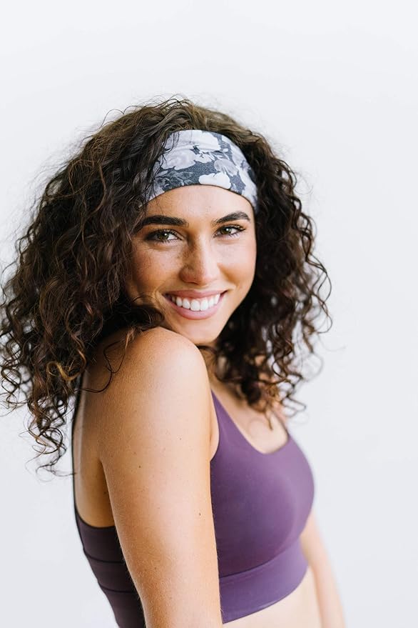 Maven Thread 4" Wide Workout Headbands for Women (2 Pack) – Non-Slip Sweatbands for Gym, Running & Yoga