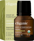 Cliganic USDA Organic Lemongrass Essential Oil - 100% Pure Natural Undiluted, for Aromatherapy Diffuser | Non-GMO Verified (Packaging May Vary)