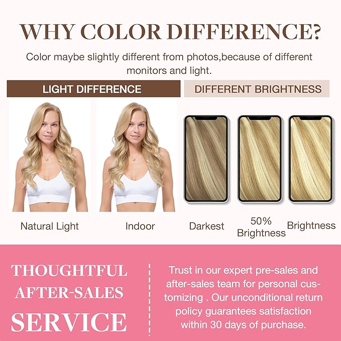 GOO GOO Clip in Hair Extensions Real Human Hair, Remy Human Hair Extensions Clip ins for Women, Natural Human Hair, 18inch 130g 7Pcs, 18A/613A Dark Blonde Highlighted Bleach Blonde