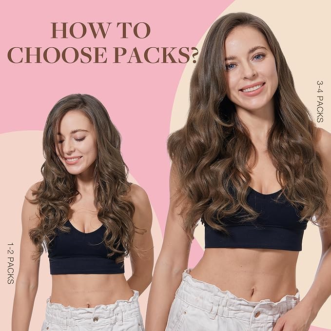 GOO GOO Tape in Hair Extensions Human Hair, 5 Light Ash Brown, 24inch 100g 40pcs, Skin Weft Seamless Invisible, Silky Straight with Thick Ends, Remy Human Hair
