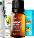 Gya Labs Eucalyptus Lemon Essential Oil - 0.34 Fl Oz - for Hair, Skin, Diffuser, Aromatherapy & DIY Candle Making Scent