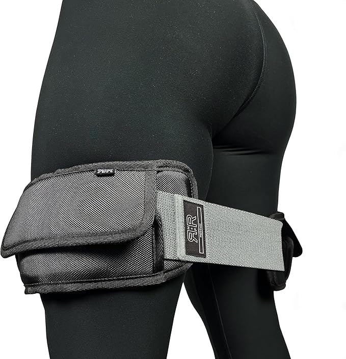 BADONKA Band Protective Sleeves for Booty Bands - Includes 3 Optional Fabric or Latex Resistance Loops - 3 Resistance Levels - Glute & Leg Workout Bands for Women & Men