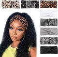 DRESHOW 8 Pack Headbands for Women Yoga Knotted Headbands Elastic Criss Cross Hair Accessories Sports Head Wrap Non Slip