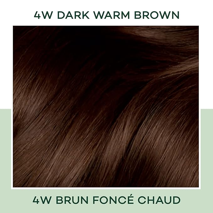 Clairol Natural Instincts Demi-Permanent Hair Dye, 4W Dark Warm Brown Hair Color, Pack of 2