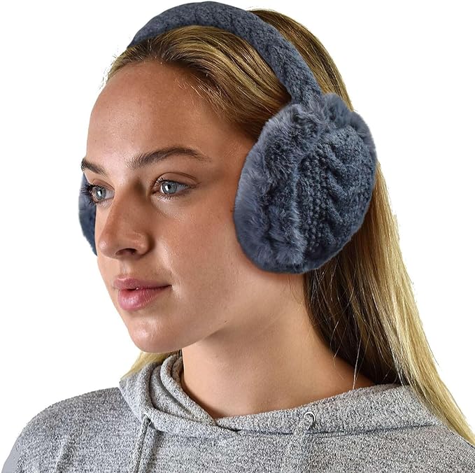 C.C Soft Winter Warm Adjustable Headband Ear Warmer Earmuffs