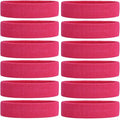 ONUPGO Sweatband Headbands for Men & Women -12PCS Sports Headbands Moisture Wicking Athletic Cotton Terry Cloth Headband for Tennis,Basketball,Football,Gym,Working Out