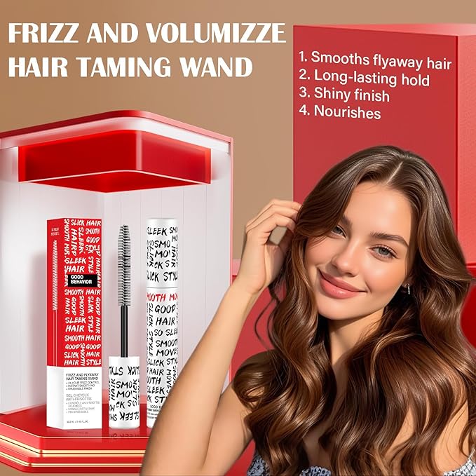 Behavior Frizz & Flyaway Hair Taming Wand – Lightweight Gel Control Stick for Smooth, Sleek Hair, Anti-Frizz Styling, 0.24 oz (1)