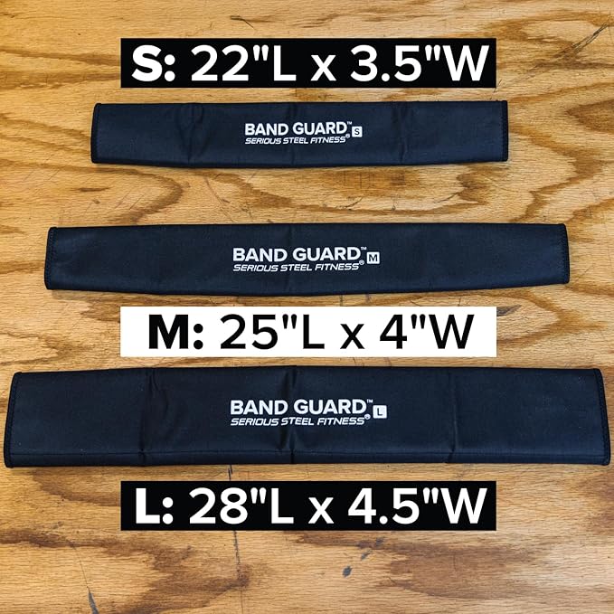 Serious Steel Fitness Band Guard - Protective Sleeve for Resistance Bands (Bands NOT Included) Protect Your Resistance Bands from The Ground, Concrete and Sharp Edges