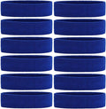 ONUPGO Sweatband Headbands for Men & Women -12PCS Sports Headbands Moisture Wicking Athletic Cotton Terry Cloth Headband for Tennis,Basketball,Football,Gym,Working Out