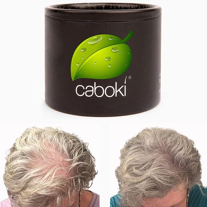 Hair Loss Concealer. Covers Bald Spot And Makes Thin Hair Look 10X Fuller Instantly. All-Natural Hair Building Fiber. Trial Size, 10-Day Supply. Gray