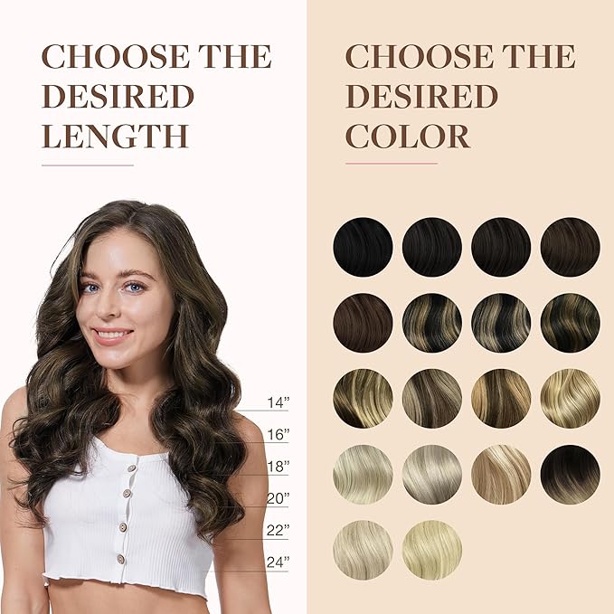GOO GOO Clip in Hair Extensions Real Human Hair, Remy Human Hair Extensions Clip ins for Women, Natural Human Hair, 24inch 140g 7Pcs, #1B/6/1B Balayage Natural Black to Chestnut Brown