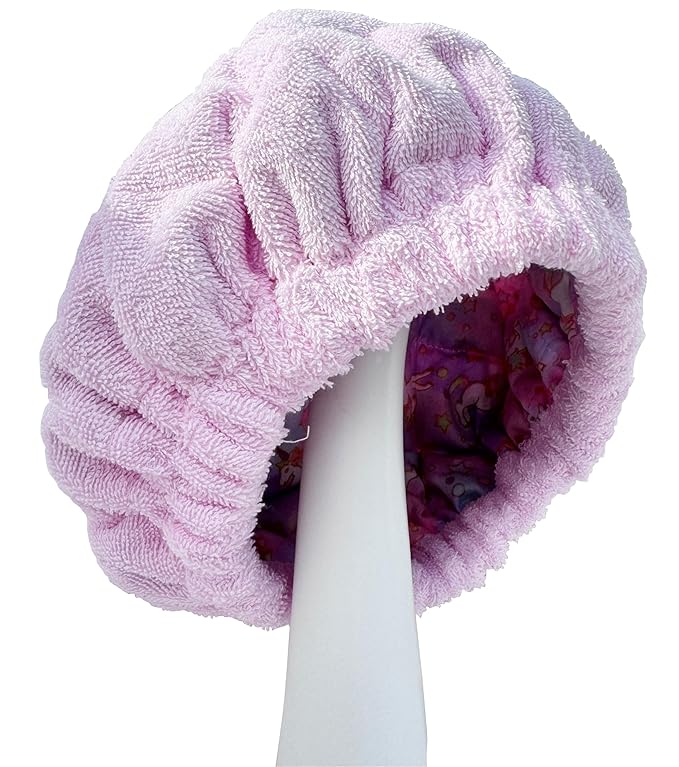 AKISS Flaxseed Deep Conditioning Heat Cap Portable Microwave Hot Bonnet Therapy Hair care Cap For Kids Girls (Pink/Unicorn, Small)